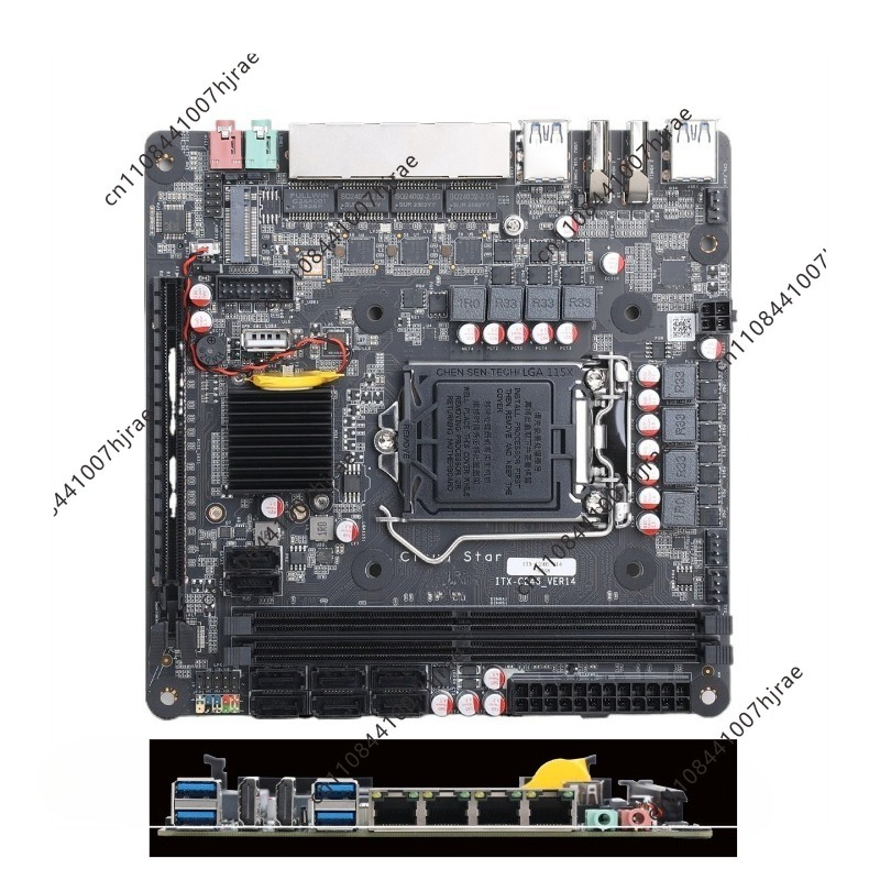 Nas Motherboard 8 Sata Mini Itx - Motherboard Mini ITX C246 NAS LGA1151,