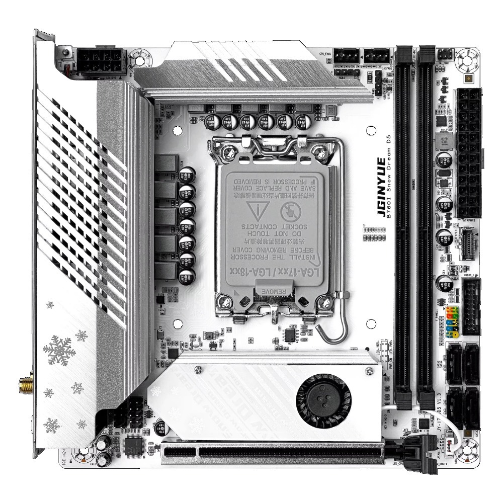 JGINYUE B760i-Snow Dream, moth - Lga1700 Itx Motherboard Ddr5 ulasan dan harga