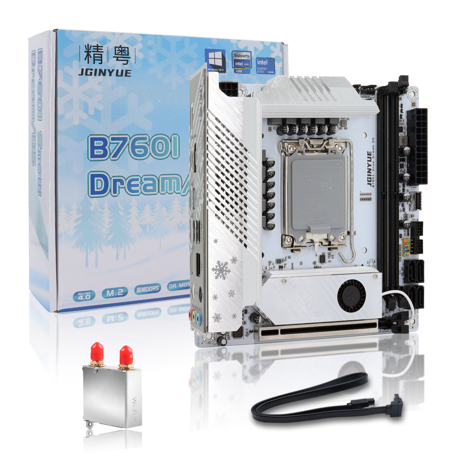 JGINYUE B760i DDR5 Mini Itx Ko - Lga1700 Itx Motherboard Ddr5 ulasan dan harga