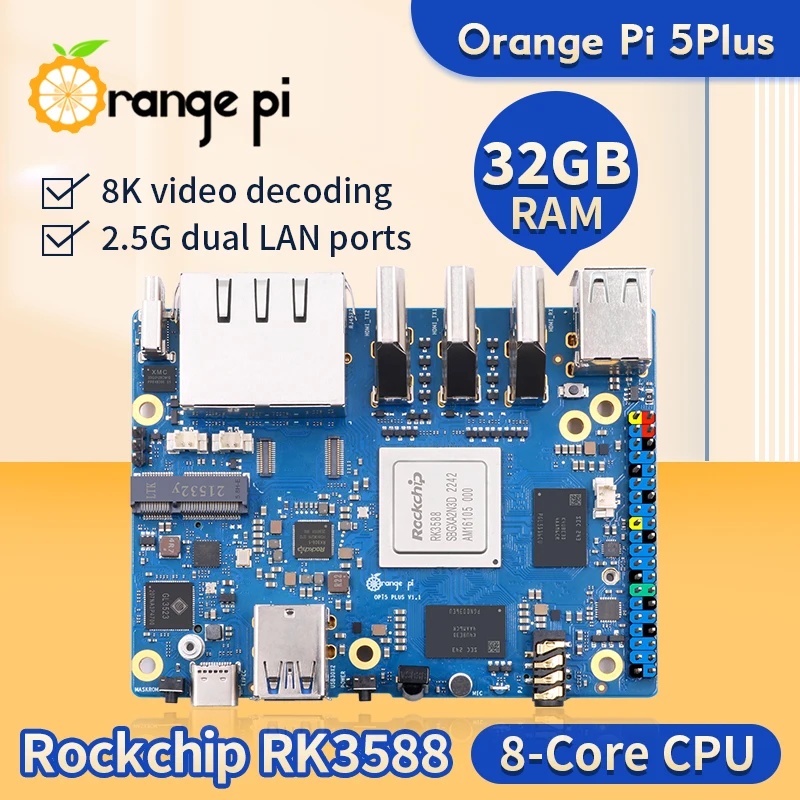 Orange Pi 5 Plus, RAM 4, 8, 16 - Orange Pi 5 Plus 16Gb ulasan dan harga